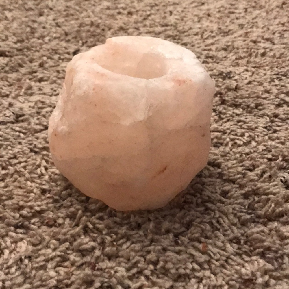 Crystal rock mini candle holder